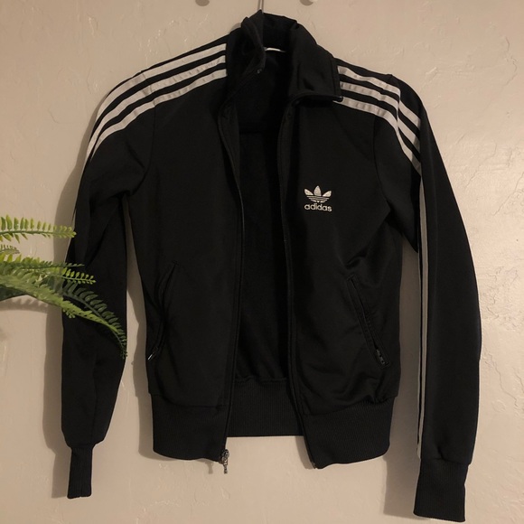Black Zip Adidas Jacket - Picture 3 of 4